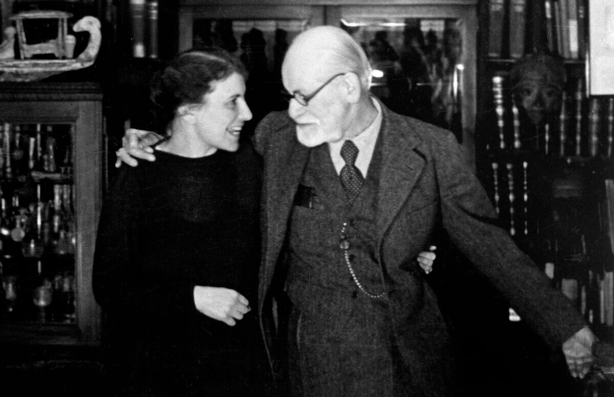 Anna Freud e Sigmund Freud