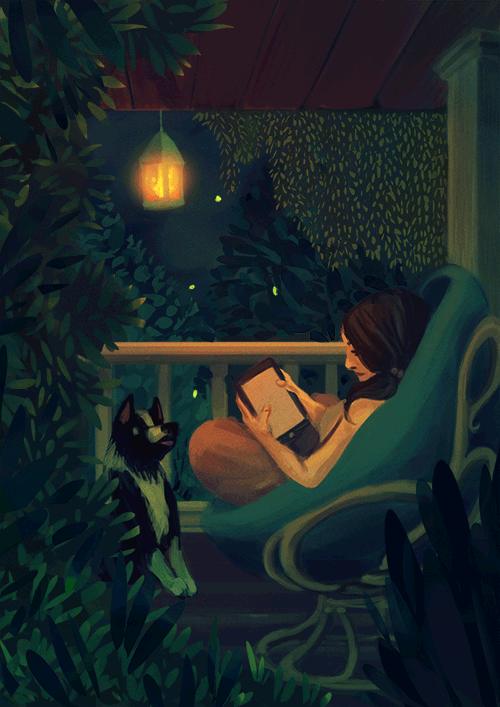 mulher-lendo-livro-com-cachorro