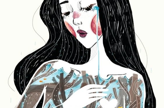 Mulher com problemas de autoestima