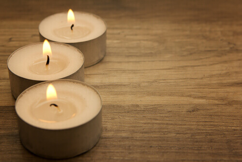 Velas queimando
