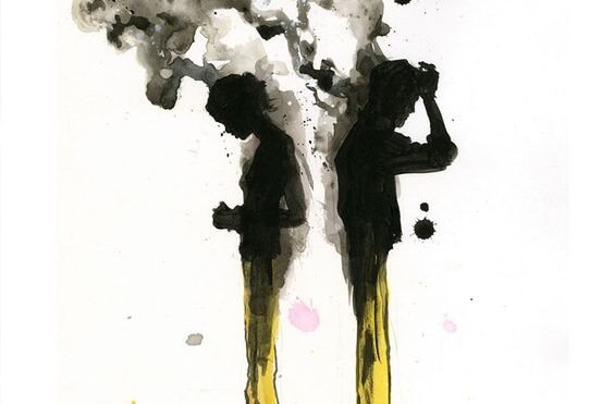 Casal tendo discussão