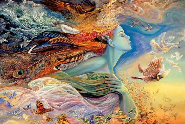 Mulher representando as consequências da vida