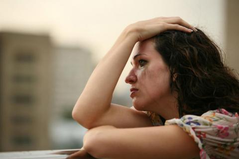 Mulher em depressão