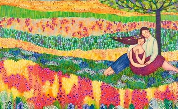 Casal vivendo a vida em abundância