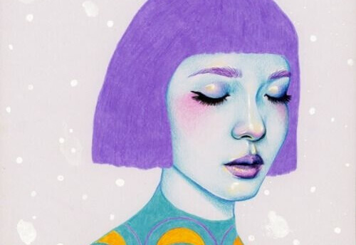 Mulher pensando em suas relações pessoais