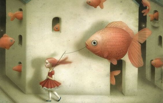 menina-levando-peixe Há pessoas que tentam controlar os outros