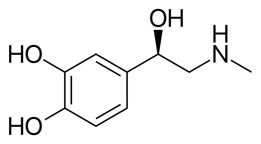 Fórmula química da adrenalina