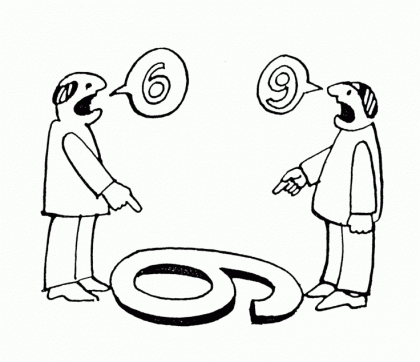 Pessoas discutindo por percepções diferentes