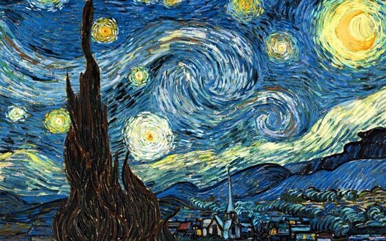 noite-estrelada-van-gogh Quadro de Vincent Van Gogh