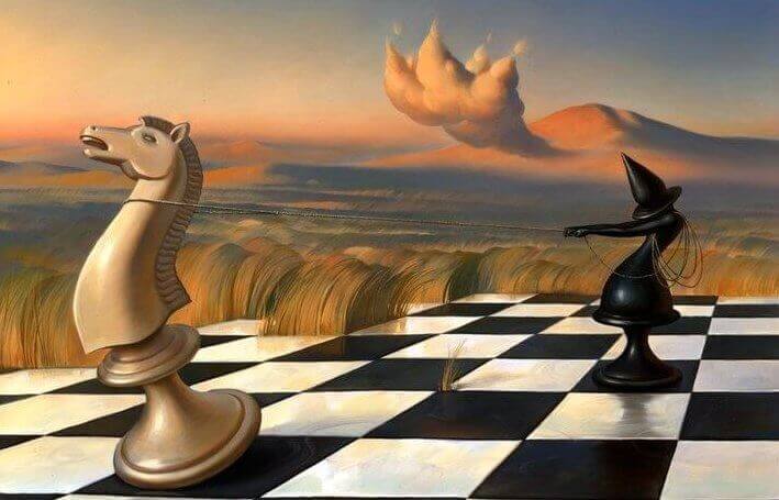 Peças vivas de xadrez