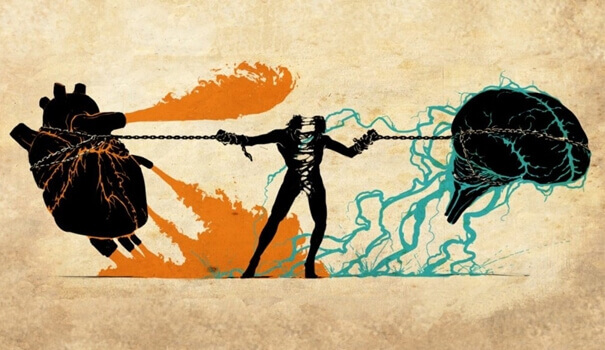 A batalha entre o coração e a razão