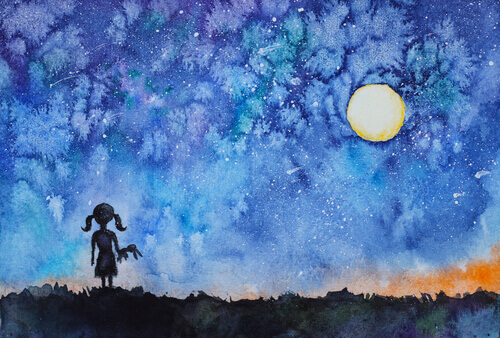 menina-olhando-estrela A menina que olhou o céu e descobriu a sua estrela
