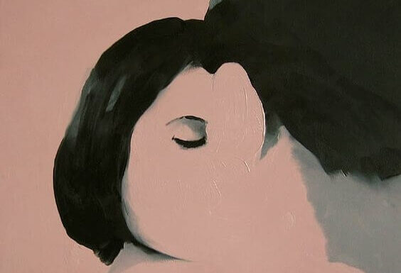 Rostos que se fundem um no outro