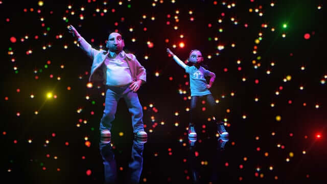 Cena do curta "The supporting act"