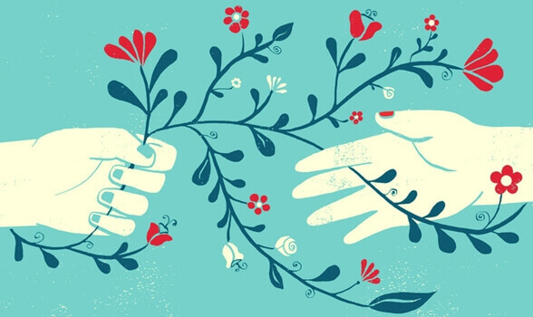 maos-com-flores 3 exercícios baseados na terapia centrada na compaixão