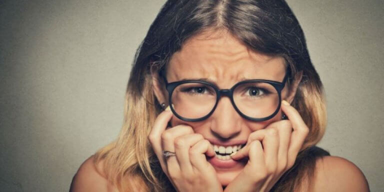 Mulher com ansiedade