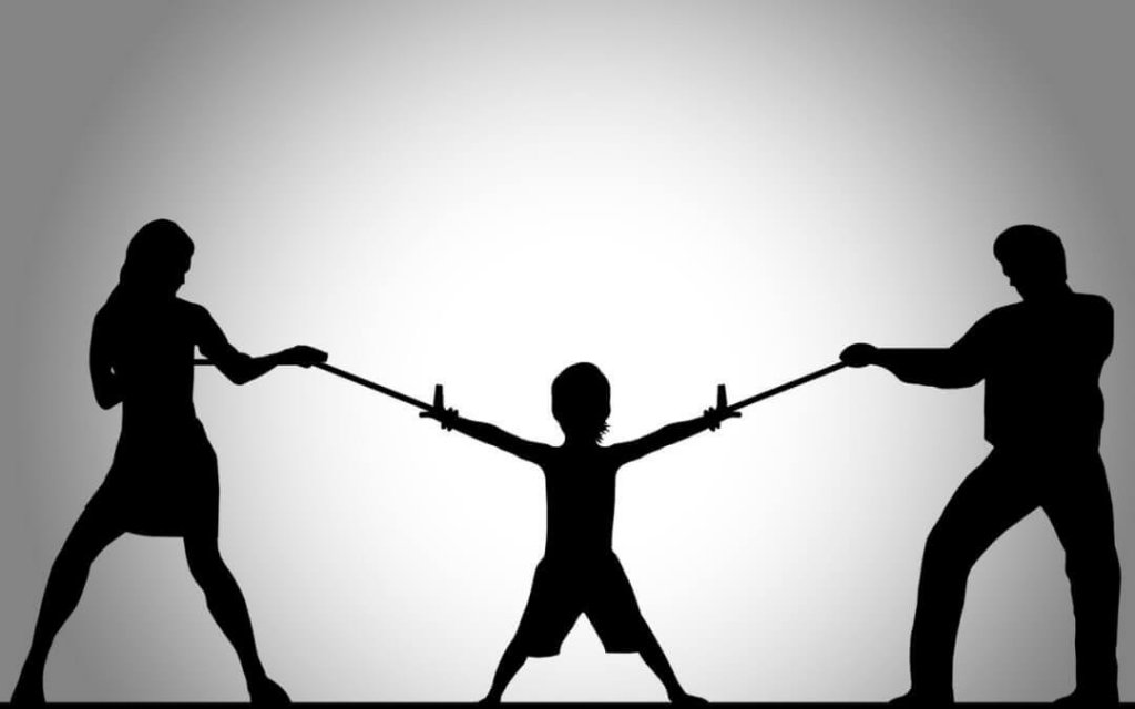 Filho no meio de briga dos pais