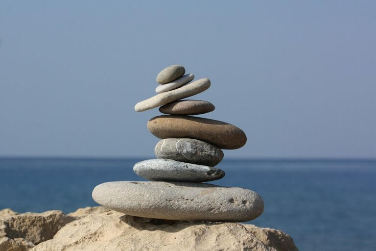Pedras equilibradas