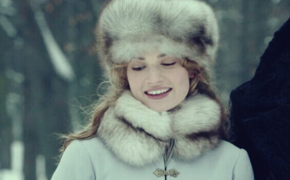 Mulher no frio
