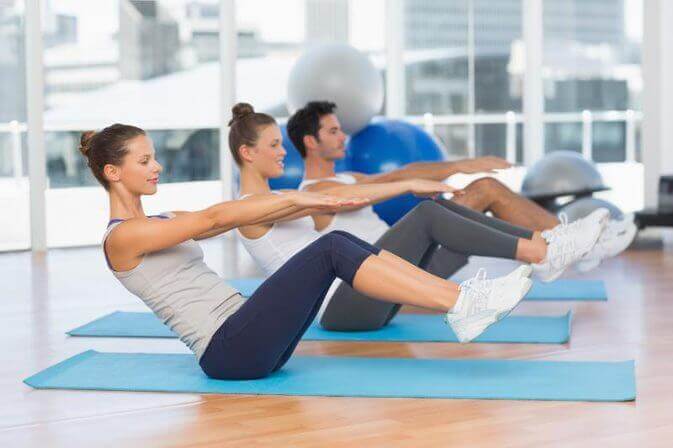 Aula de pilates