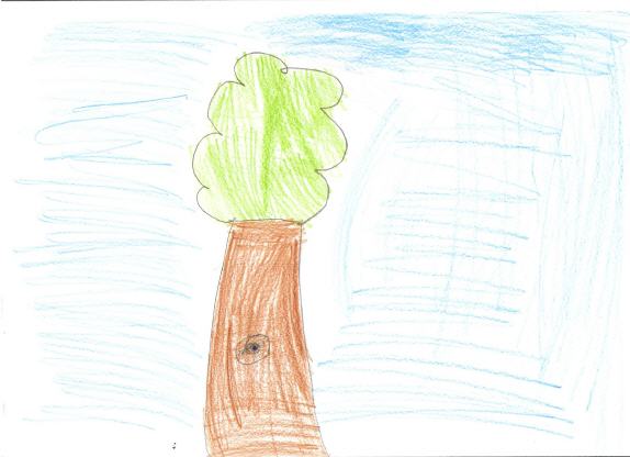 Árvore desenhada por uma criança