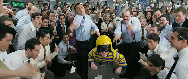 Cena de 'O Lobo de Wall Street'