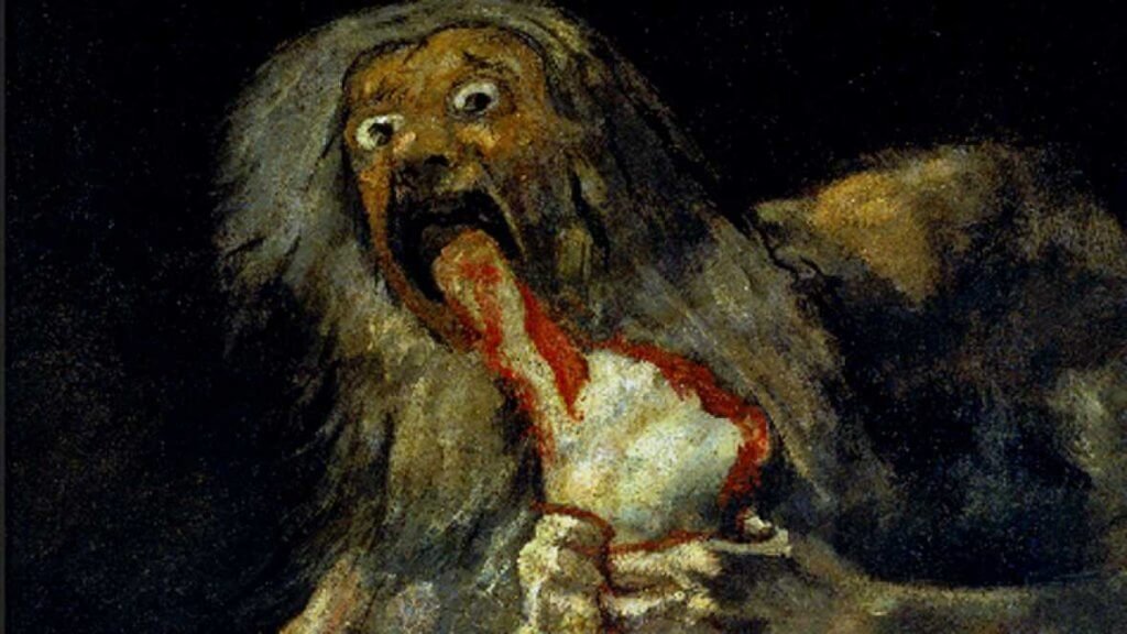 Saturno devorando um filho, de Goya