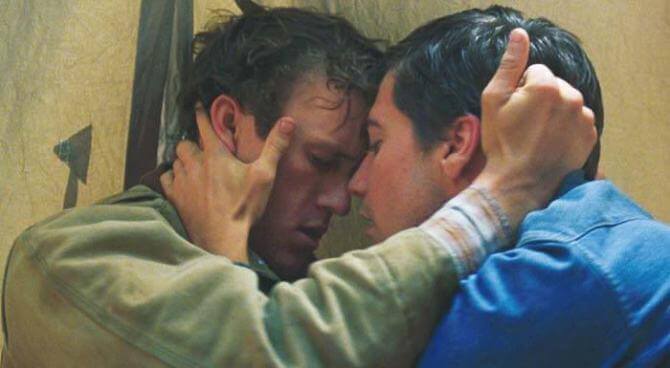 Cena do filme 'Brokeback Mountain'