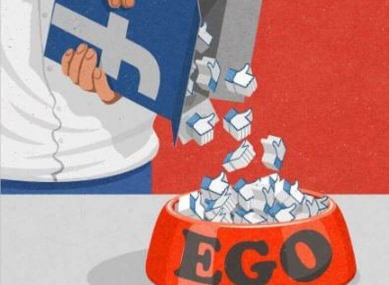 As redes sociais alimentam o ego