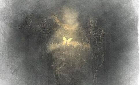 Imagem de criança com borboleta