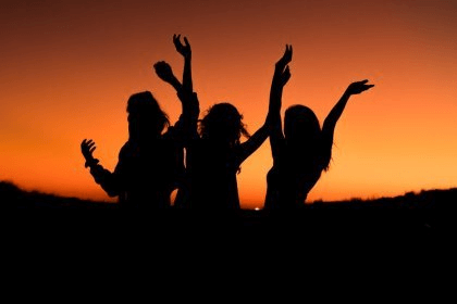 Amigas se divertindo juntas