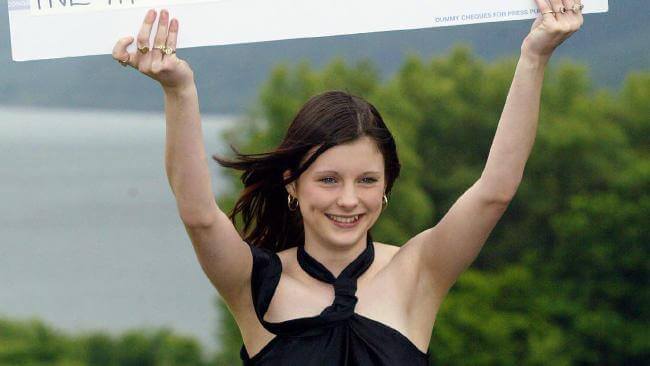 Mulher que ganhou na loteria