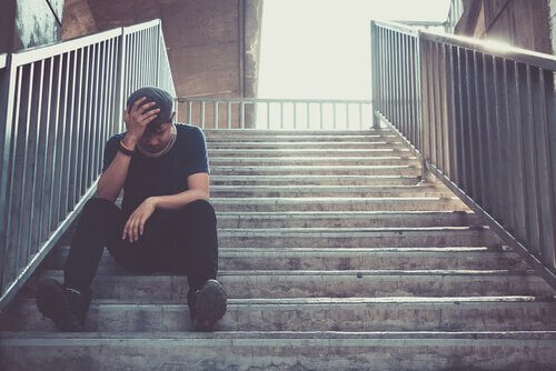 Homem desolado