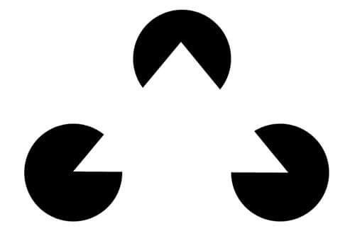 Triângulo dentro de 3 círculos