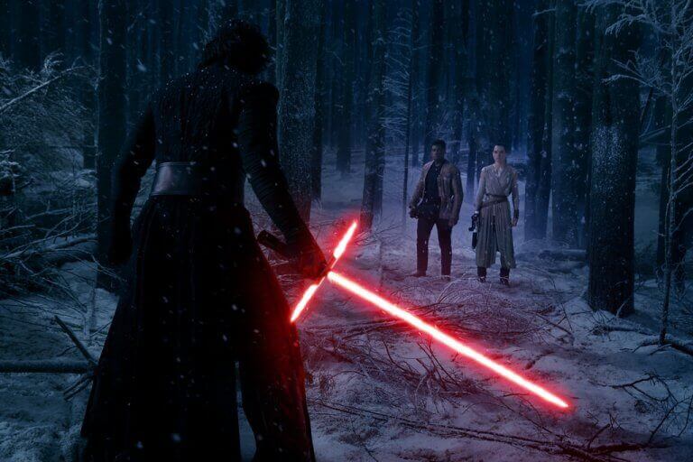 Cena de filme da saga Star Wars