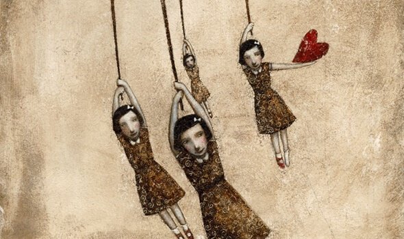 meninas-penduradas-num-fio Estamos presos na idade emocional do desamor