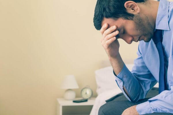 Homem cansado