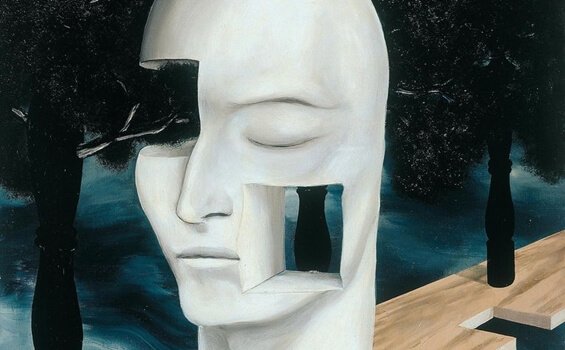 Rosto faltando pedaços