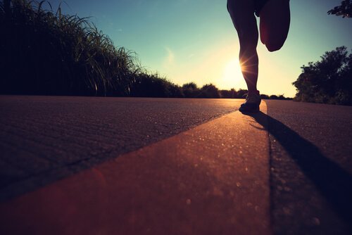 Pessoa correndo maratona