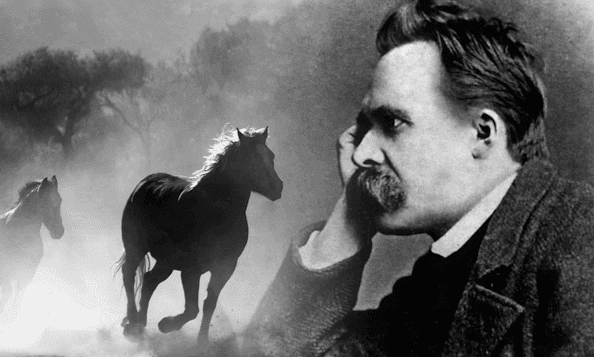 Nietzsche pensando em cavalos