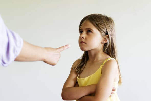 Pai brigando com sua filha