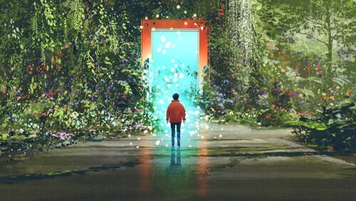 Porta para um mundo mágico