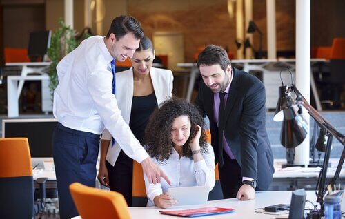 Equipe de trabalho unida
