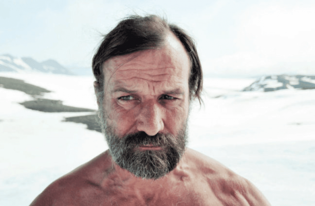 Wim Hof quebrando recordes no gelo