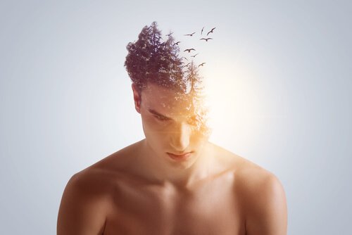 Homem se dedicando à meditação vipassana