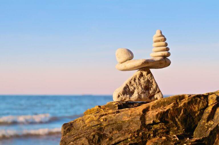 Pedras representando equilibrio