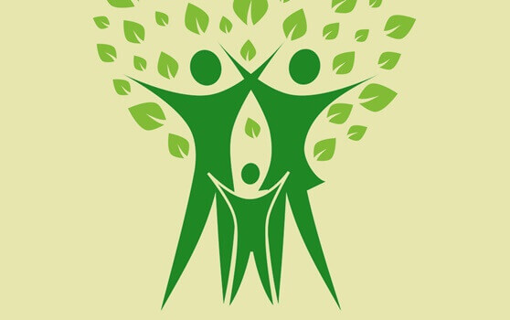 Família preocupada com o meio ambiente