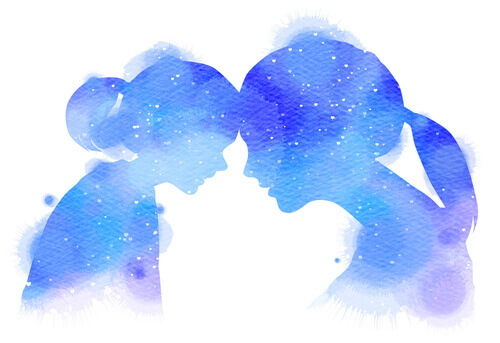 Ilustração de mãe e filha