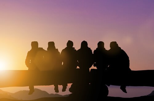 Amigos reunidos