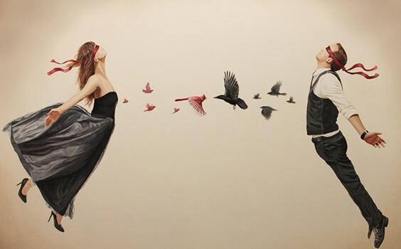 A entrega total no amor